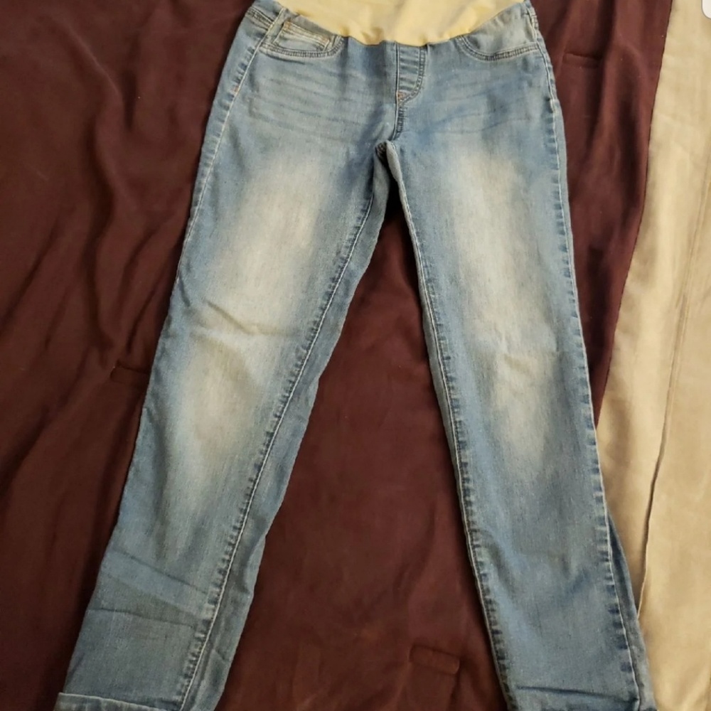 Maternity Jeans size 2 with full belly panel